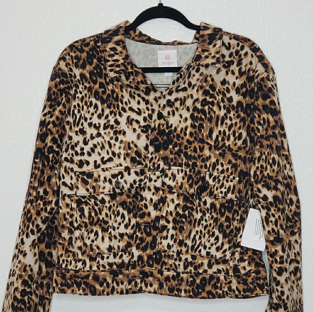Lularoe Leopard Kenny Jacket